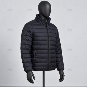 M.H. Veste d'hiver pour homme, ultra-légère, chaude, à col en V, avec capuche, respirante, résistante au froid, zippée, de style sportif, pour l'extérieur, INTERNATIONAL - Product Image 6