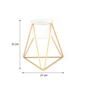 Vase à fleurs de style unique pour la décoration de mariage et de la maison, pot de fleurs artificielles, finition dorée, prix raisonnable, décoration de présentoir - Product Image 6