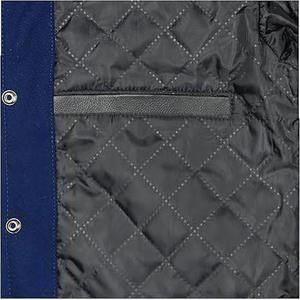 Chaqueta Varsity con Cuerpo de Lana y Mangas de Cuero Morado, Chaqueta Bomber de Béisbol Estilo Letterman - Product Image 6