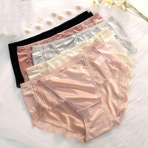 Culottes sexy sans entrejambe pour femmes, en jersey imprimé, dentelle, spandex et nylon, avec broderie à la main et broderie 3D, taille moyenne, antibactériennes et respirantes - Product Image 6