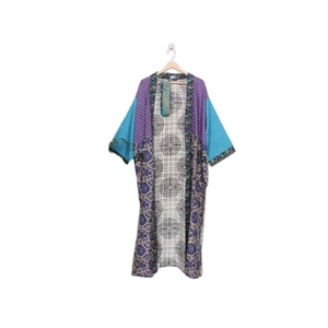 ชุดเมโมโนกิโมโนผ้าแพรไหมรีไซเคิลแนววินเทจของผู้หญิงชุดนอนให้ความอบอุ่นสไตล์ญี่ปุ่นสำหรับฤดูร้อน - Product Image 1