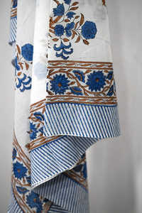 Sarong imprimé en coton pour femmes Mughal Block Print Beach Cover Ups Boho Wrap Scarf Regional Clothing Gift for Her - Product Image 4