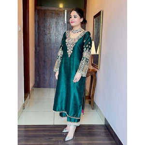 Tenue de soirée pour femme Costume fantaisie avec ensemble élégant Plazzo et Dupatta - Product Image 5