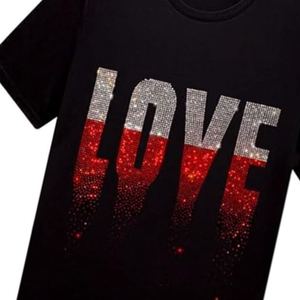 Camiseta de Algodón con Pedrería Lavada, Estilo Urbano Holgado, Manga Corta, para Uso Diario, Venta al por Mayor, OEM - Product Image 3