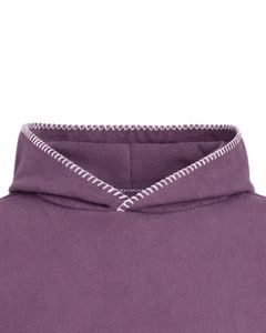 Sweat-shirt à capuche surdimensionné violet personnalisé pour homme, avec poche kangourou, style streetwear, épais, décontracté, pour l'hiver – Fabricant - Product Image 5