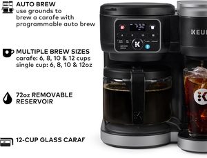 Cafetière Keurig K-Duo pour café chaud et glacé, technologie MultiStream, réservoir de 72 oz (Gen 2) - Product Image 3