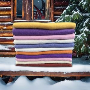 Nuevo Chal de Pashmina de Lujo para Mujer, Otoño Invierno, Cálido, Color Caramelo Sólido, Cachemira de Nepal KMB, Longitud Media, para Adultos - Product Image 3