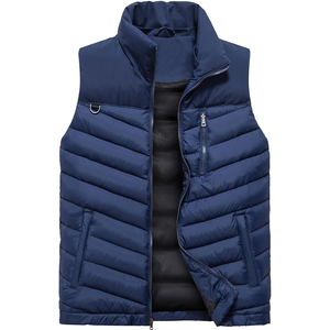 Custom Design Puffer Vest Warm Winter Casual Clothes <b>Quilted</b> Waistcoat Hooded Outdoor Street Wears Padded Puffer Vests Gilets - Product Image 1