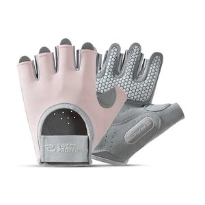 Guantes Deportivos de Medio Dedo de Poliéster de Alta Calidad para Hombre y Mujer, Ligeros, Antideslizantes, con Soporte para Muñeca, para Levantamiento de Pesas, Gimnasio y Deportes - Product Image 1