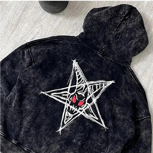 Sweat à capuche surdimensionné personnalisé délavé à l'acide, vente en gros, marque privée, molleton 100% coton épais 380g, unisexe, écologique - Product Image 6