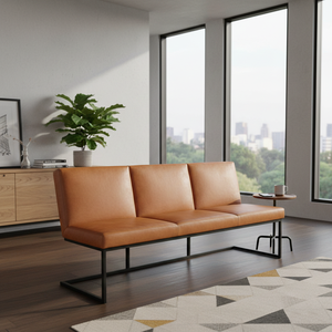 Banco de Cuero Cómodo con Diseño Moderno y Elegante, Construcción Duradera y Tapicería de Alta Calidad, Ideal para Comedor - Product Image 2