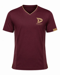 Haut d'uniforme d'arts martiaux à marque privée, unisexe, col en V, manches courtes, anti-humidité, pour entraînement de karaté et taekwondo - Product Image 2