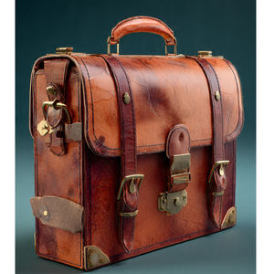 Bolsos de Mensajero de Cuero Genuino Sublimado de Alta Calidad, Bolsos Cruzados Vintage, Bolsos de Mano Grandes para Portátil, Bolsos Hobo con Múltiples Bolsillos - Product Image 5