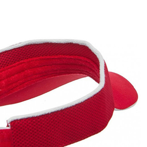 Casquette de golf unisexe en maille rouge avec visière, fermeture auto-agrippante réglable, couleur unie, style décontracté, printemps-été - Product Image 6