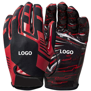 High-Traction American Football Gloves Custom Logo OEM Professional <b>Sticky</b> Grip Receiver Gloves Wholesale Manufacturer Direct - Product Image 4