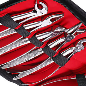 Juego de 10 Pinzas de Extracción Dental Manuales Ergonómicas de Acero Inoxidable Alemán para Adultos, Instrumentos de Cirugía Ortodóntica - Product Image 4