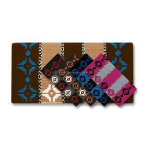 Couverture de selle occidentale 100% laine de Nouvelle-Zélande tissée à la main tissée serrée de haute qualité 34x36 - Product Image 5