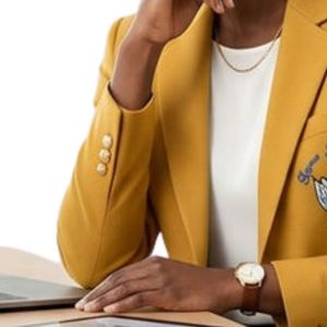 Blazer personnalisé Sigma Gamma Rho pour femme, veste de sororité sur mesure, manteau professionnel brodé avec logo grec, tenue de bureau professionnelle - Product Image 2