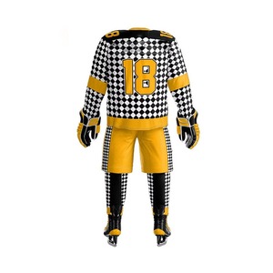 New Fashion Bulk Ice Hockey Uniform Wholesale 100% Polyester Quick Dry Breathable Anti-Bacterial Front Logo Custom - Product Image 5