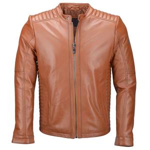Chaqueta de Motociclista Clásica Personalizada OEM, Chaqueta de Cuero Vacuno de Invierno Premium Resistente al Viento con Capucha para Adultos - Product Image 2