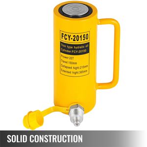 Martinetto Idraulico a Cilindro Solido da 20 Tonnellate, Corsa 6 Pollici, Azione Singola con Attacco Rapido - Categoria Prodotto Singolo - Product Image 2