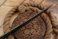 Couteau tactique de survie et de chasse en acier de Damas à motif torsadé, lame Tanto pleine longueur, pour camping, activités de plein air et bricolage