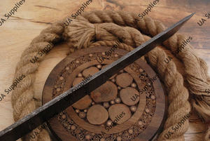 Couteau de chasse et de camping à lame fixe en acier de Damas à motif torsadé, lame Tanto pleine longueur, support ODM/OBM - Product Image 6