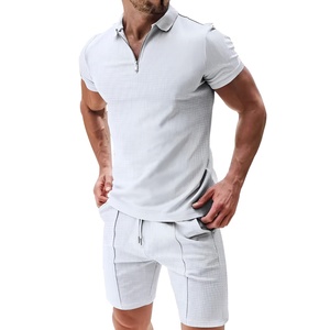 Conjunto Deportivo de Alta Calidad con Camiseta de Manga Corta para Hombre, 100% Algodón Transpirable, Conjunto de Camisetas de Verano - Product Image 5