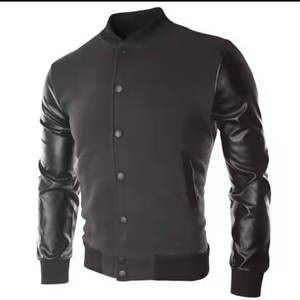 Plus size men's versity jackets wholesale blank Varsiti jackets custom logo plain letter man varsity jacket for men - Product Image 6