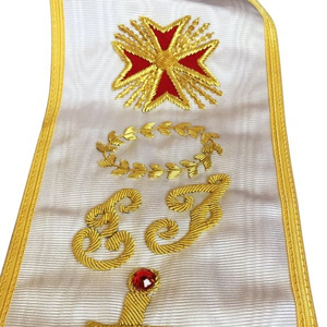 Collar de la 32ª Graduación de la Rosa Cruz, Nuevo, de Alta Calidad, Bordado a Mano, Insignia Masónica, Color Personalizado, Rectangular, a la Moda - Product Image 3