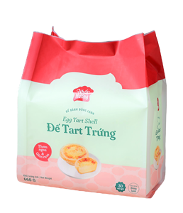 Coquille de tarte portugaise congelée de haute qualité vietnamienne 660g certifiée halal bon prix goût sucré emballé dans un sac - Product Image 2