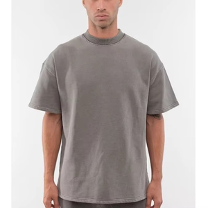 T-shirt en molleton coupe boxy légèrement oversize, 100% coton biologique, 300 g/m², coupe courte, grammage lourd - Product Image 6