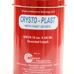 Pansement adhésif médical en plâtre de Paris 2,7 m x 15 cm certifié CE, marque Crystal Hygiene, modèle CRYSTO PLAST - Product Image 1