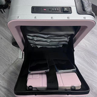 Ensemble de bagages intelligents de luxe : valise cabine, valise en aluminium, valise de transport sous vide