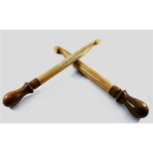 Aiguilles à tricoter en bois naturel de qualité supérieure pour le tricot à la main, aiguilles à travaux manuels légères et lisses pour le fil, le crochet et les projets de bricolage - Product Image 1