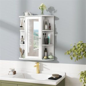 White Wall Style Cabinet for Bath Mirrors - Product Image 2