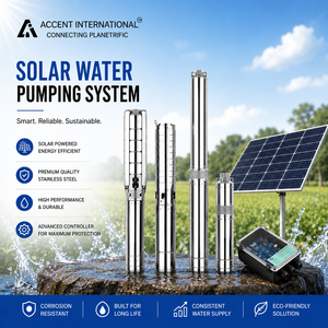 Pompe à eau solaire 1 CV, 95 mètres de hauteur de refoulement, AC/DC, 3,8 m³/h, système de pompes submersibles à haut débit pour l'irrigation agricole - Product Image 6