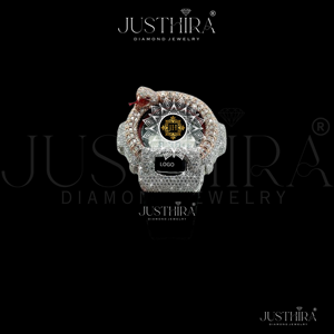 นาฬิกาข้อมือเพชรโมอิสซาไนต์ทรง Iced Throns Bezel VVS สำหรับผู้ชายหรือผู้หญิง สไตล์ฮิปฮอป นาฬิกาข้อมือผู้ชายสุดหรู ราคาถูกที่สุด - Product Image 4