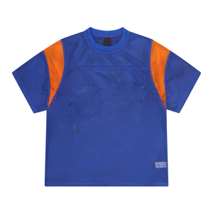 Unisex Black Mesh Short Sleeve T-Shirt Crew Neck Breathable Regular Fit Adult All Seasons Sportswear - Product Image 5