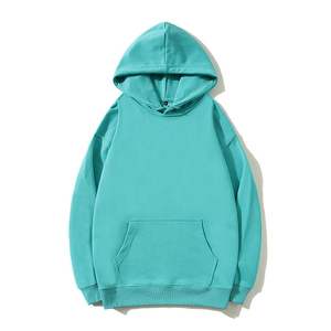 เสื้อฮู้ดผู้ชายสีพื้น ทรงปกติ ผ้าฝ้ายเฟรนช์เทอร์รี่ สวมใส่สบายๆ สำหรับฤดูใบไม้ร่วง มีกระเป๋า - Product Image 5