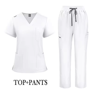 OEM Short Sleeve Tops Jogger Pants Medical Hospital Nursing <b>Scrub</b> Uniforms Men Women Nurse <b>Scrubs</b> <b>Sets</b> - Product Image 2
