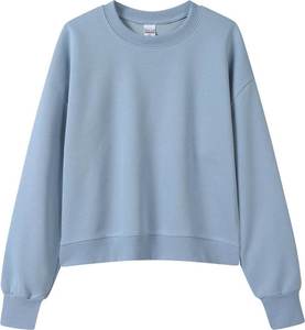 Sudadera Corta de Algodón OEM para Mujer, 350GSM, Felpa Francesa, Hombros Caídos, Sudadera Corta Personalizada para Mujer - Product Image 2