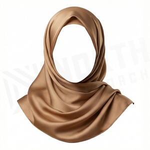 Hiyab de Chifón de Color Sólido para Mujer, Transpirable, para Uso Diario, Pañuelo Étnico - Product Image 3