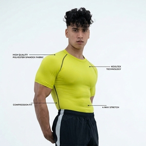เสื้อแรชการ์ดแบบกำหนดเองพร้อมป้องกันแสงแดดสำหรับเสื้อคอมเพรสชั่นผู้ชาย แห้งเร็ว เหมาะสำหรับเล่นเซิร์ฟและว่ายน้ำ - Product Image 5