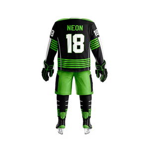 Uniforme de Hockey sobre Hielo de Manga Corta con Protección UV, 100% Poliéster, Logotipo Personalizado, Ropa Deportiva Informal Transpirable OEM, Venta Caliente - Product Image 2