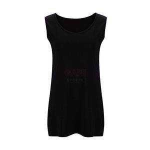 เสื้อกล้ามผู้หญิงสีดำ เสื้อแขนกุดฤดูร้อน เสื้อผ้าฝ้ายพื้นฐาน เสื้อออกกำลังกาย เสื้อสวมใส่สบายๆ เสื้อกล้ามสำหรับใส่ซ้อนกัน โรงงานผลิตเสื้อผ้า OEM - Product Image 3