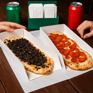 Bandeja Plegable de Papel Kraft para Pizza, Personalizable con Logotipo, Biodegradable, Desechable, Ecológica, de Grado Alimenticio - Product Image 4