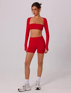 Block Seamless Backless Running Yoga Pants Cycling Sports <b>Knee</b>-Length Fitness Set Printing High Stretch Lightweight - Product Image 6