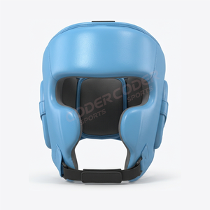 Casco de Seguridad Profesional para Boxeo con Cuero Genuino y Goma, Protector de Cabeza Duradero para Entrenamiento de MMA, Casco Ligero de Goma - Product Image 3