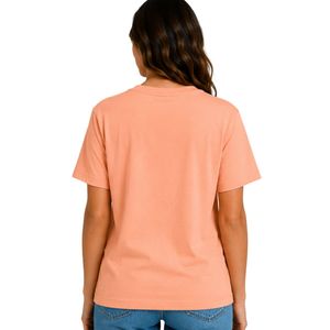 เสื้อยืดโอเวอร์ไซส์พิมพ์ลายกราฟิกวงกลมลายจุดสีพีชสำหรับผู้หญิง คอกลม แขนสั้น แฟชั่นฤดูร้อน สไตล์ลำลอง - Product Image 2